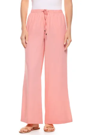 Women's Petra Wide Leg Pants  |  Peachy Pink