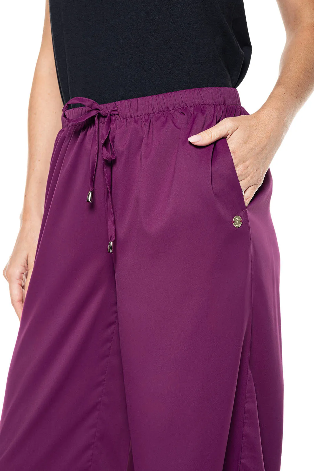 Women's Petra Wide Leg Pants  |  Rich Plum