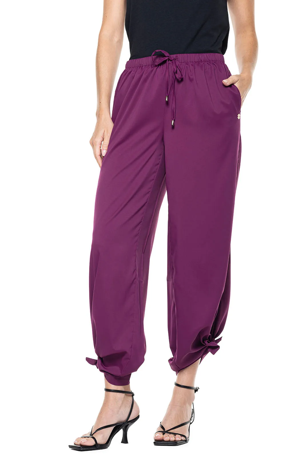 Women's Petra Wide Leg Pants  |  Rich Plum